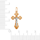 Крест из комбинированного золота