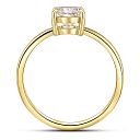 Кольцо из желтого золота с бриллиантом