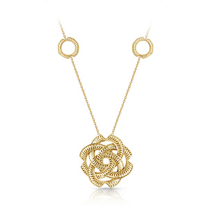 Колье из желтого золота