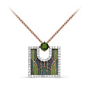 Колье из красного золота с бриллиантами