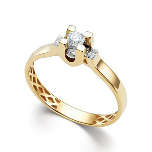 Кольцо из желтого золота