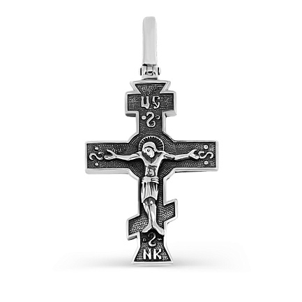 Крест декоративный из серебра