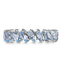 Кольцо из белого золота с топазом