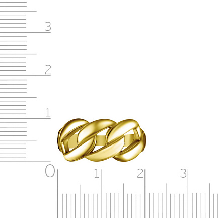Кольцо из серебра с позолотой