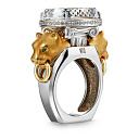 Кольцо из желтого золота с бриллиантами