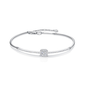 Браслет из белого золота с бриллиантами