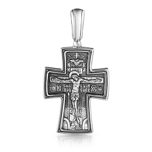 Распятие из серебра с золочением