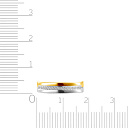 Кольцо обручальное из желтого золота с бриллиантами