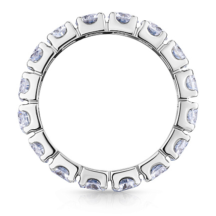 Кольцо из белого золота с бриллиантами