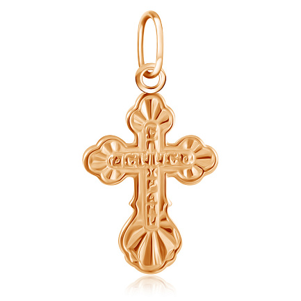 Крест из красного золота