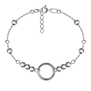 Браслет декоративный из серебра