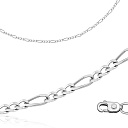 Цепь автомат из серебра, плетение панцирное