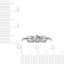 Кольцо из белого золота с бриллиантами