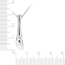 Колье из белого золота с бриллиантом