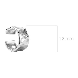 Серьга-кафф из серебра
