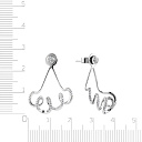 Серьги из желтого золота с бриллиантами