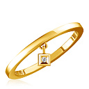 Кольцо из желтого золота с бриллиантом