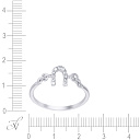 Кольцо из серебра с фианитом