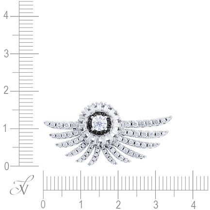 Подвеска из серебра с фианитом