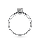 Кольцо из белого золота с бриллиантом