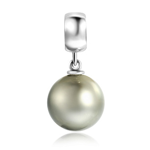 Подвеска из белого золота с жемчугом
