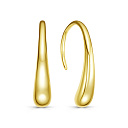 Серьги с английским замком из серебра