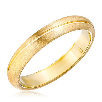 Кольцо обручальное из жёлтого золота