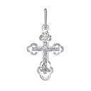 Крест из серебра с фианитом