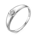 Кольцо из белого золота с бриллиантами