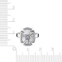 Кольцо из белого золота с бриллиантами