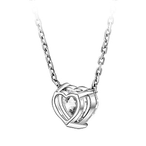 Колье из белого золота с бриллиантом