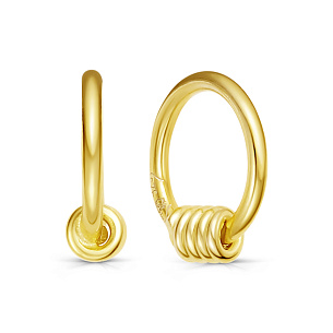 Серьги с английским замком из серебра