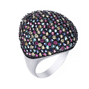 Кольцо из серебра с фианитом