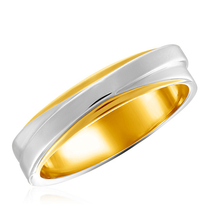Кольцо обручальное из желтого золота