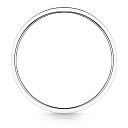 Кольцо обручальное гладкое из белого золота