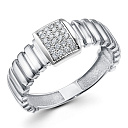 Кольцо из белого золота с бриллиантами