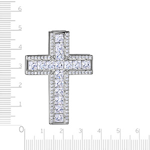 Подвеска из серебра с фианитом