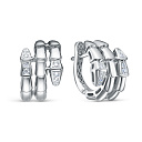 Серьги из белого золота с бриллиантами