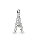 Подвеска из белого золота с бриллиантом