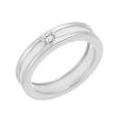 Кольцо из серебра с керамикой, фианитом