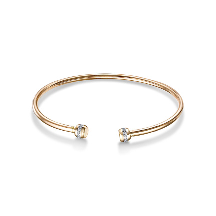 Браслет из красного золота с бриллиантами