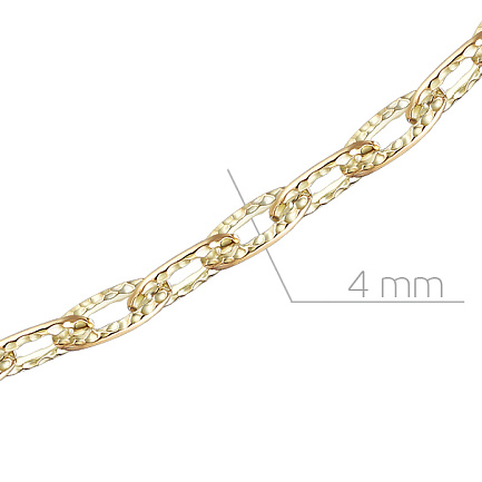 Цепь декоративная из желтого золота с бриллиантом