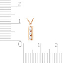 Колье из красного золота с жемчугом, плетение якорное