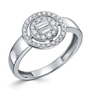 Кольцо из платины с бриллиантами