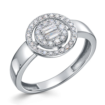 Кольцо из платины с бриллиантами