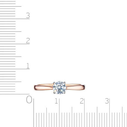 Кольцо из красного золота