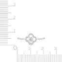 Кольцо из белого золота с бриллиантами