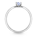 Кольцо из серебра с фианитом