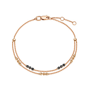 Браслет из красного золота с бриллиантами