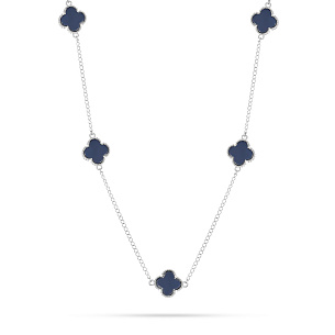 Колье из серебра с керамикой